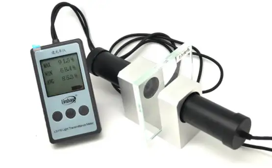 LS116透光率计测量硅橡胶的透光率
