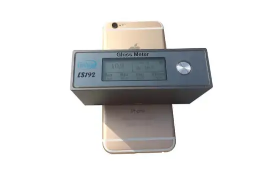 光泽度仪测量iphone6表面光泽度