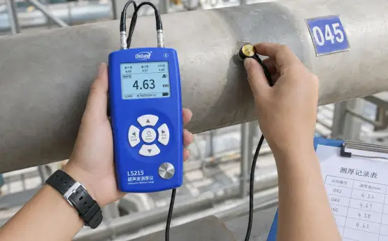 林上LS215便携式超声波测厚仪在管道与设备壁厚检测中的应用方案