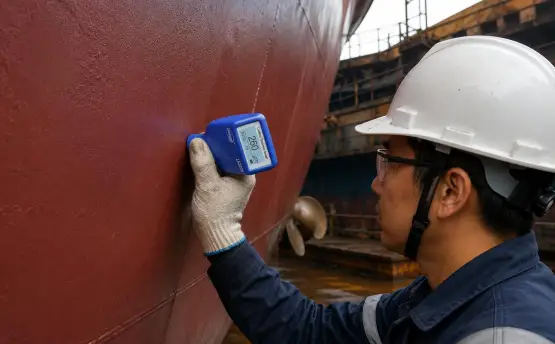 船舶涂层测厚仪选型和应用：船体、甲板与海工钢结构膜厚管理