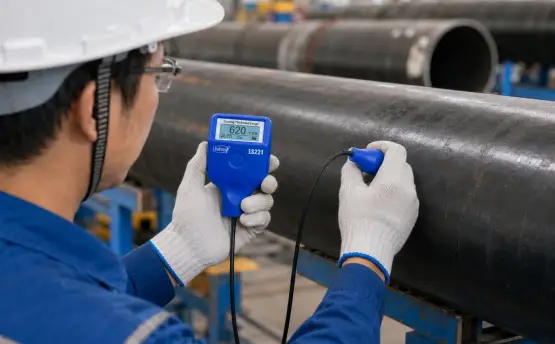 LS221管道防腐层测厚仪在金属管道外壁涂层检测中的应用方案