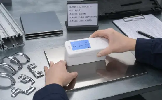 金属光泽度仪在五金、电镀和铝合金表面检测中的应用方案