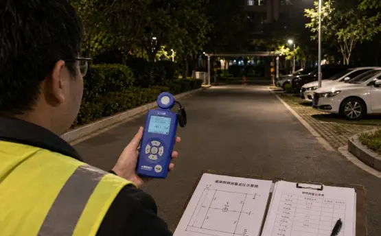 路灯照度测试仪怎么用于道路照明验收？从照度均匀性到光品质复核