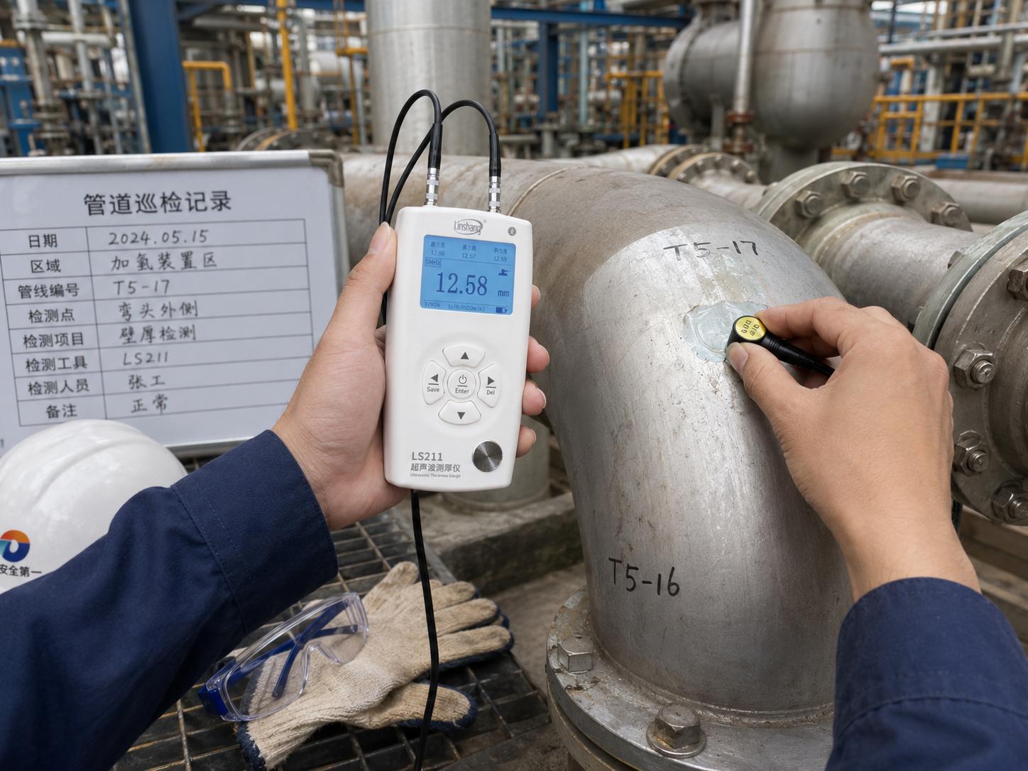工业管道无损壁厚检测 工业管道无损壁厚检测