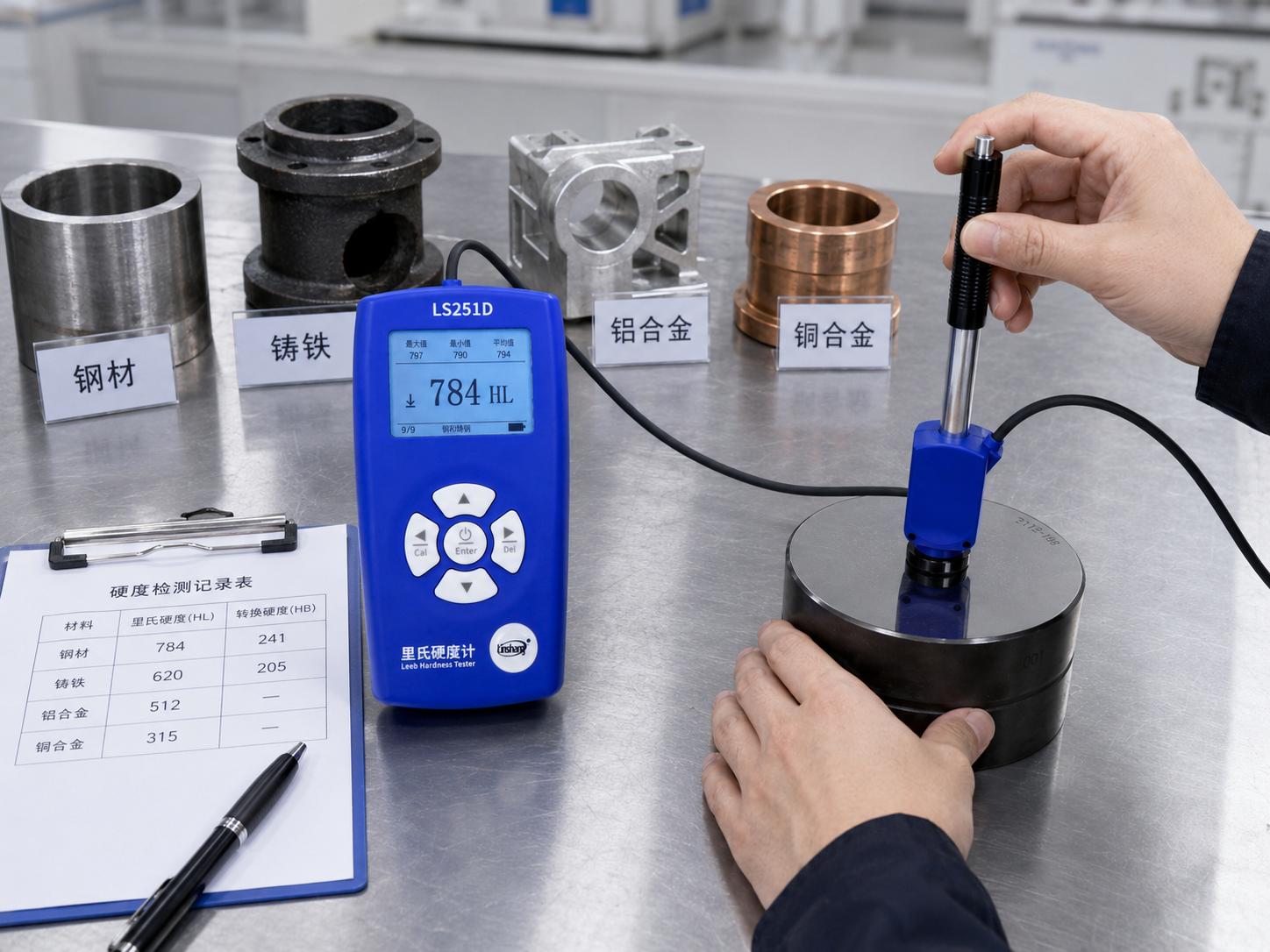多角度金屬硬度測量與記錄