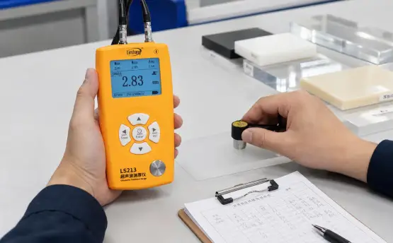 林上 LS213 塑料测厚仪在塑料薄膜、板材、管材厚度检测中的应用方案
