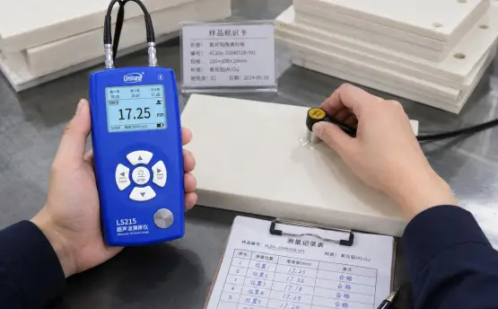 陶瓷测厚仪选型与工业陶瓷厚度无损检测方案