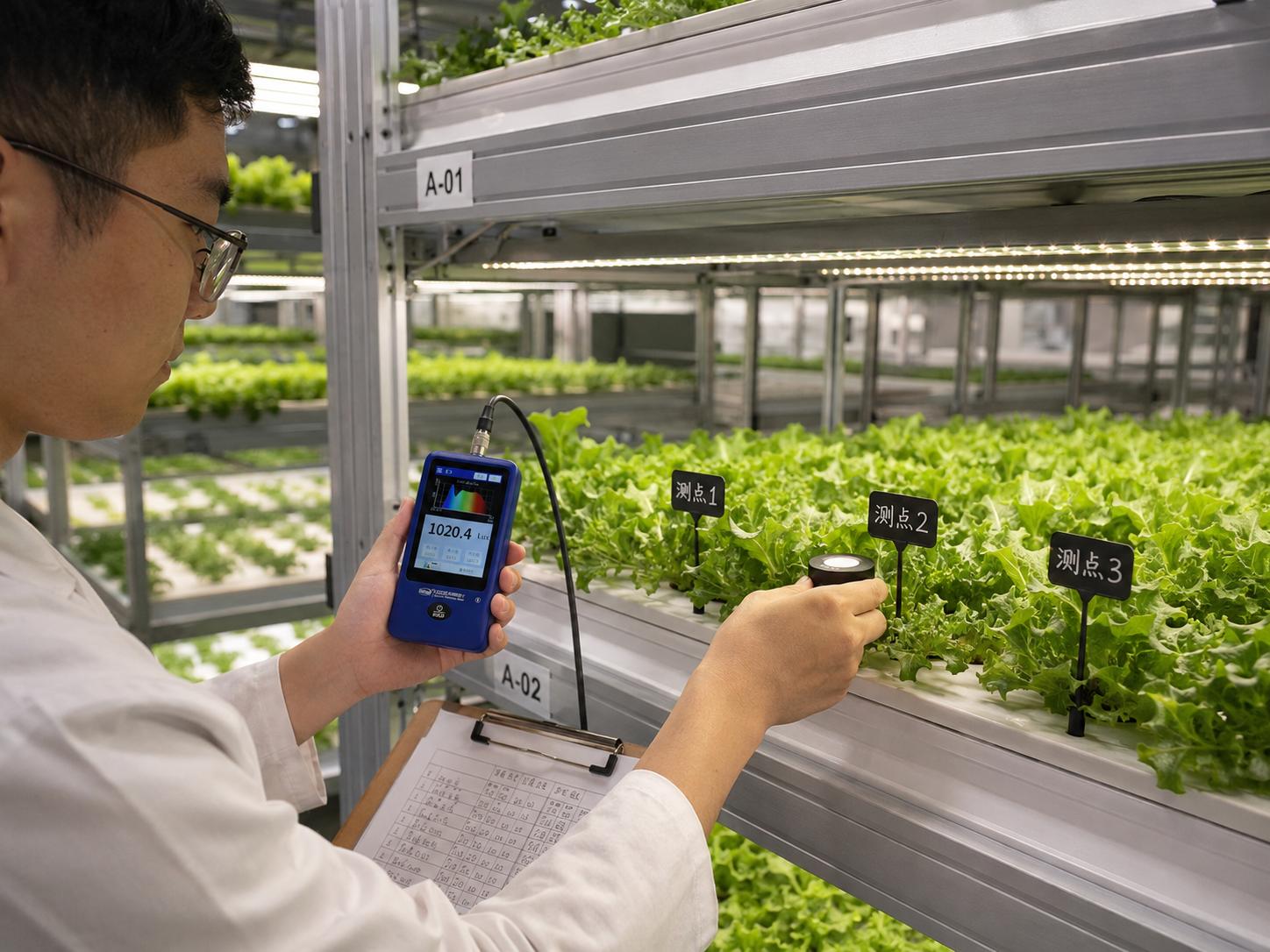 植物工厂冠层光照多点检测 植物工厂冠层光照多点检测