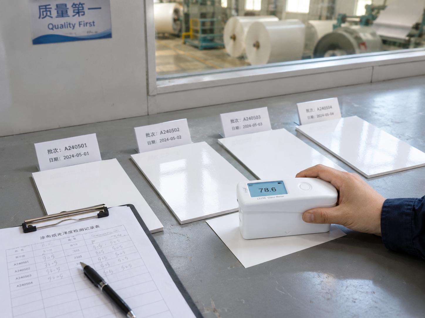 印刷包装成品光泽度质检记录 印刷包装成品光泽度质检记录
