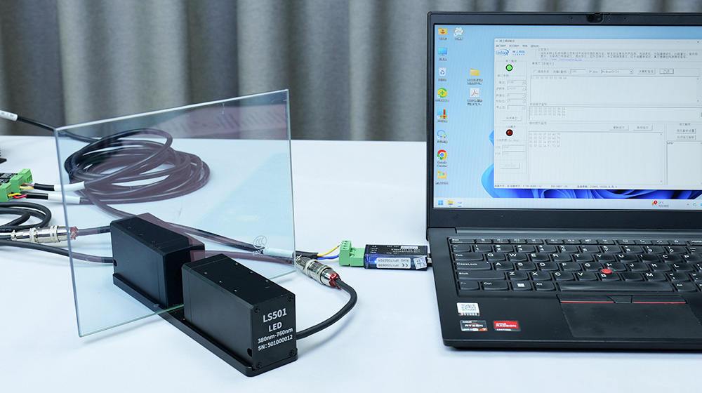 透光率数字探头测试贴膜玻璃