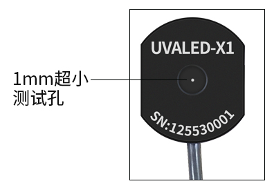 UVALED-X1探头测量孔径展示 UVALED-X1探头测量孔径展示