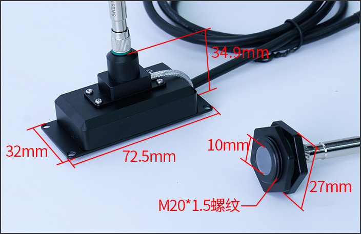 UVA-X1/UVALED-X1̽ͷ�ߴ�