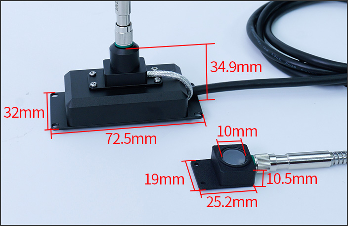 UVA-X2/UVALED-X2̽ͷ�ߴ�