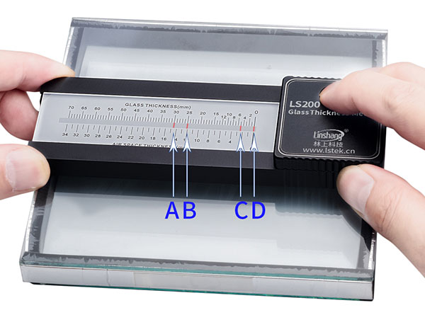 用玻璃测厚仪测量玻璃厚度的方法