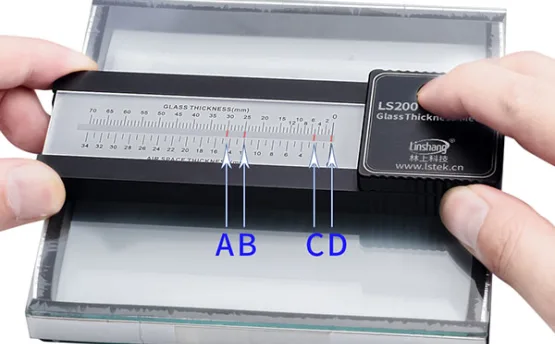 用玻璃测厚仪测量玻璃厚度的方法