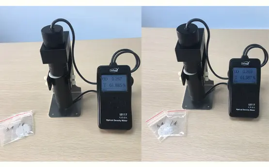 用透光率儀測量手表表盤的透光率