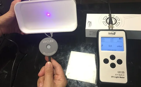 紫外辐照计用于检测杀菌盒内紫外灯