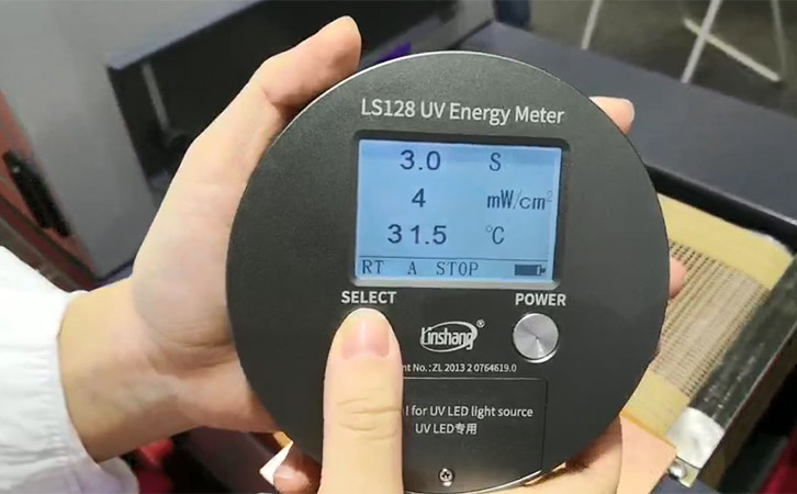 UV能量计测量固化灯的测量数据