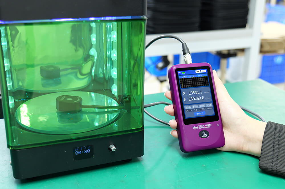林上LS135紫外辐照计测量3D打印固化灯辐照度