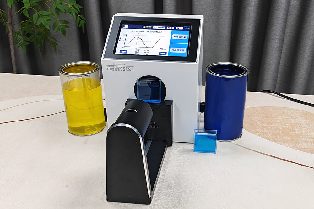 LS155色差雾度仪测量透明清漆光谱曲线