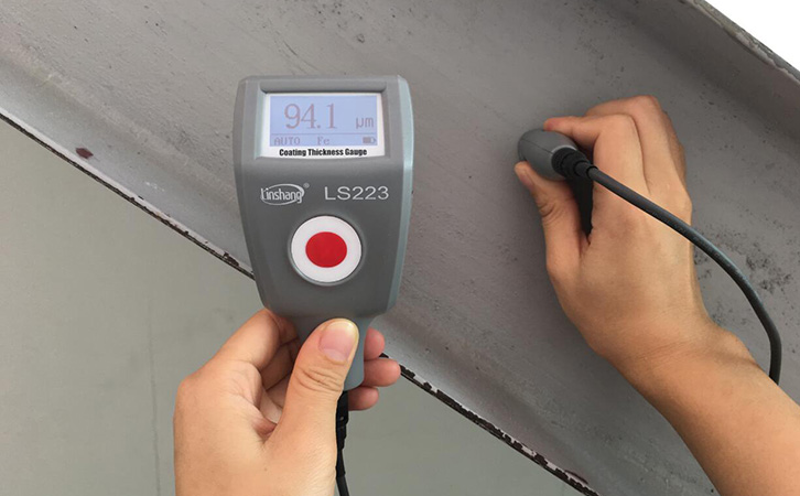 LS223油漆涂层测厚仪测量钢结构