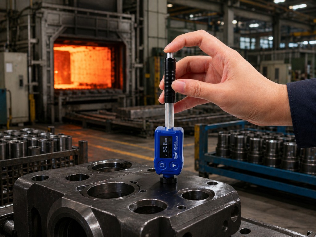 林上LS252D里氏硬度计检测大型热处理工件