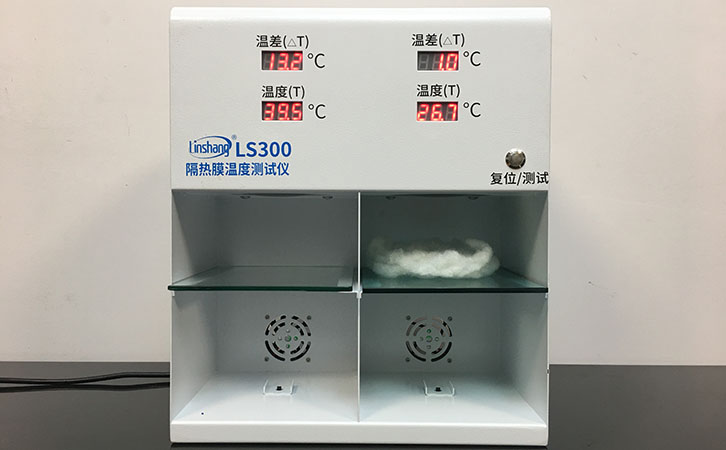 LS300隔热膜温度测试仪测量珍珠棉完毕